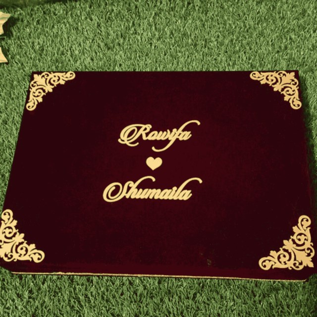 Nikkah Thumbboard Box
